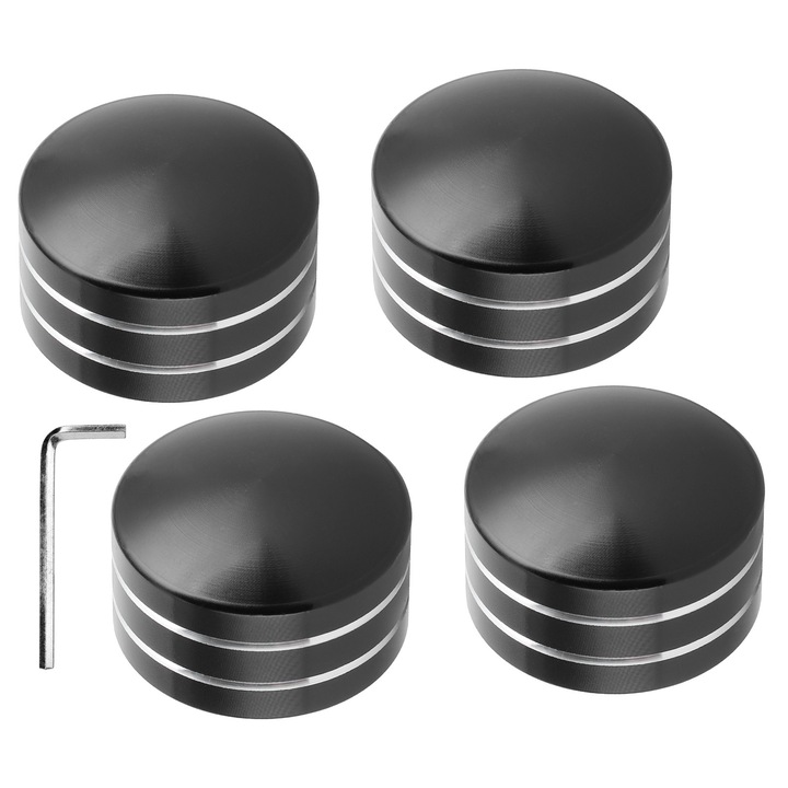 Capac motor Enforose, set 4 bucati, aluminiu, potrivit pentru XL883, Twin Cam 1999-2020, Big Twin 1340 Evo 1985-1999