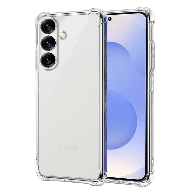 BestCase® Husa Pentru Samsung Galaxy S25, Anti Shock 1.5MM, Protectie camera si ecran, Transparent
