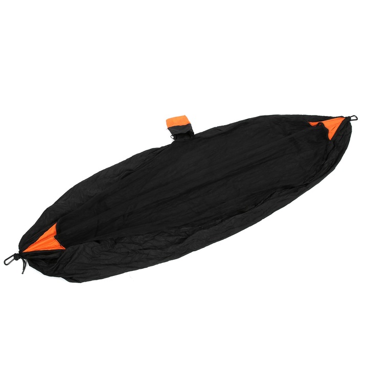 Хамак против комари Enforose, 280x140см, капацитет 300кг, преносим, черно-оранжев