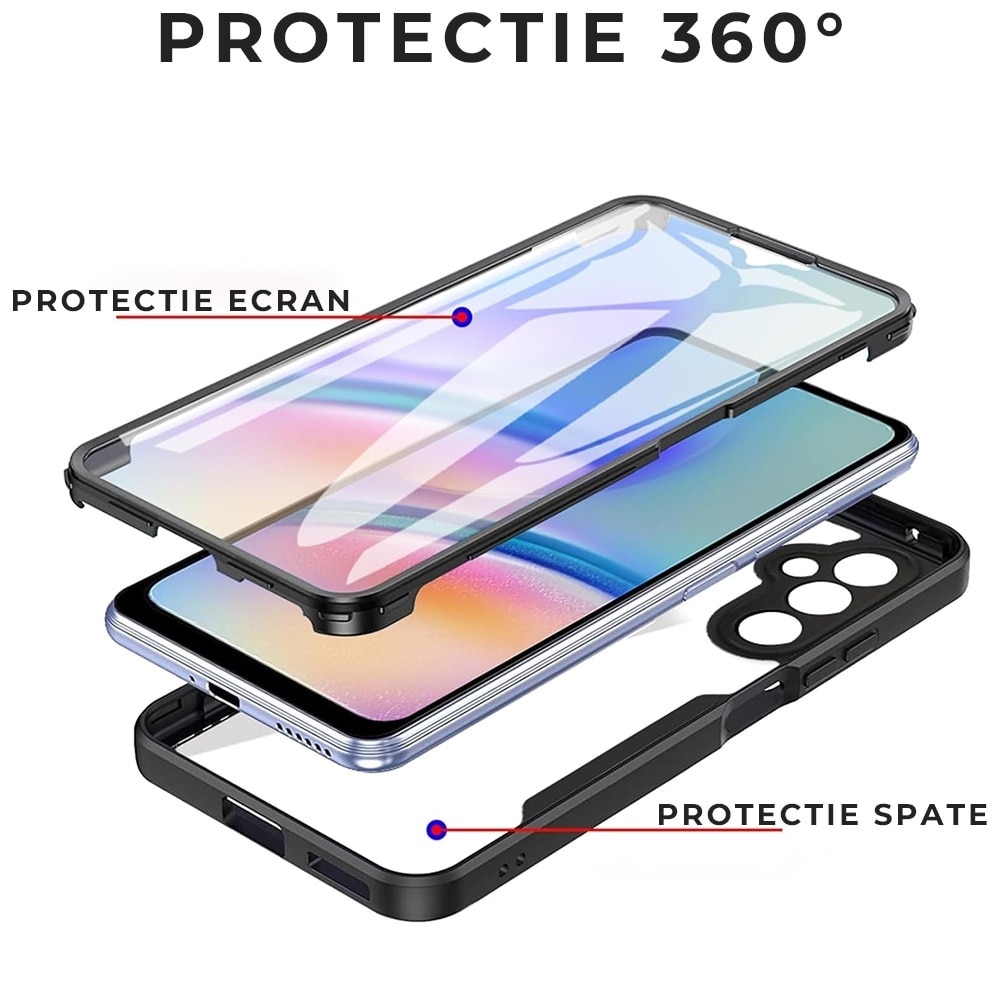 Husa pentru Samsung Galaxy A36 5G DaDen® ColorVerse 360, Antisoc, Protectie completa spate-ecran, Mov