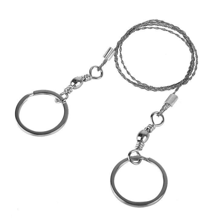 Преносим трион за оцеляване Enforose, неръждаема стомана, малък размер, сребрист цвят