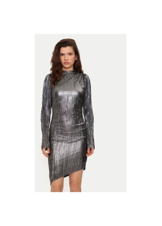 Női ruha, Bruuns Bazaar, 304453625, Poliészter, Ezüst, Ezüstszín