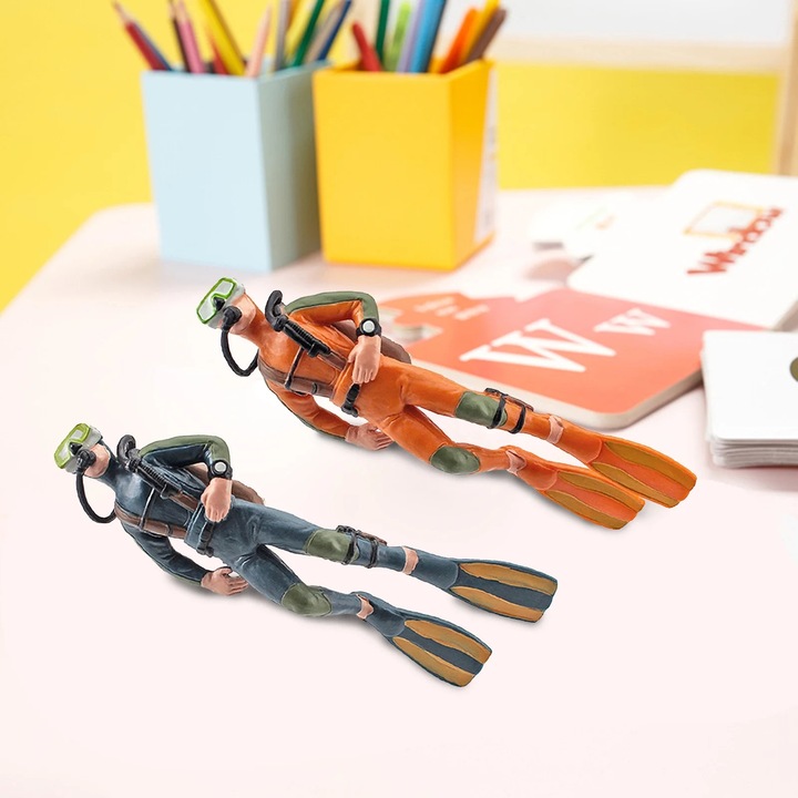 Set figurine animale diver, 2PC, educationale, multicolor, 12.5x4cm