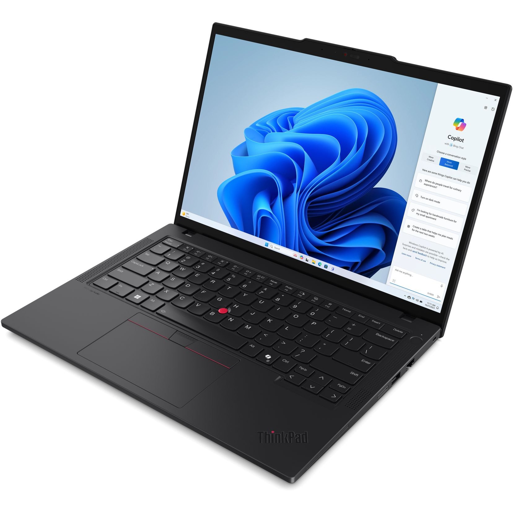 Laptop Lenovo ThinkPad T14 Gen 5 (Intel), 14" FHD IPS 500nits Touch Screen, Intel Core Ultra 5 135U 12-core, 24 GB DDR5, 512 GB SSD m2 PCIe, Intel Graphics, Windows 11 Pro, 1.38 kg. Black