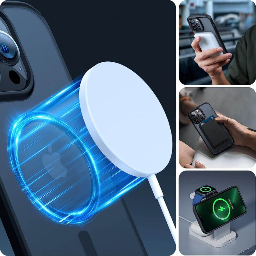 Husa compatibila cu Iphone 11, MagSafe, cu protectie de camera, Negru