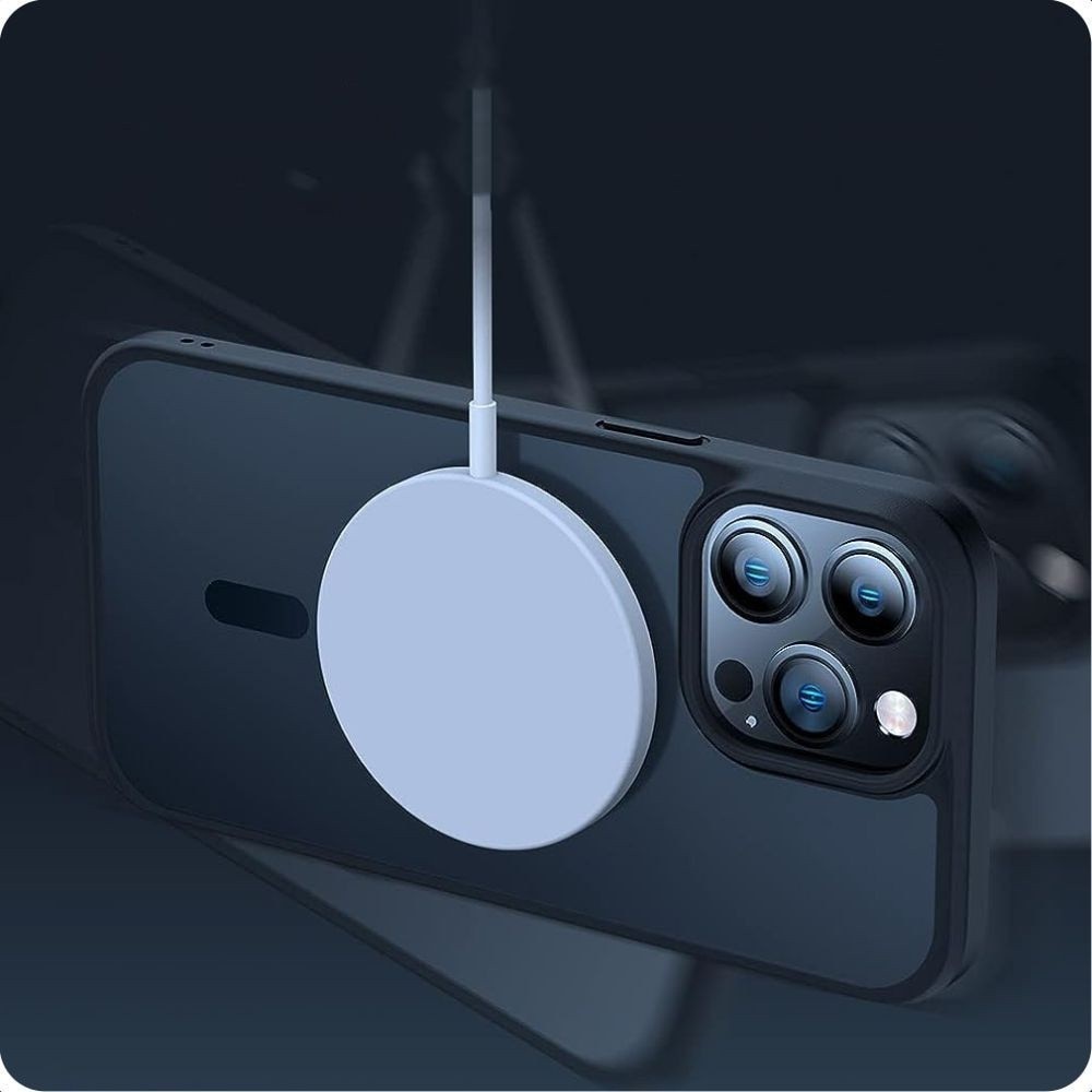 Husa compatibila cu Iphone 11, MagSafe, cu protectie de camera, Negru