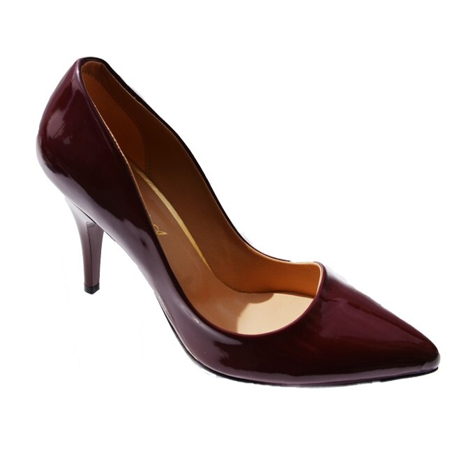 Pantofi tip stiletto ,varf ascutit, ,D&J Exclusive, Visiniu