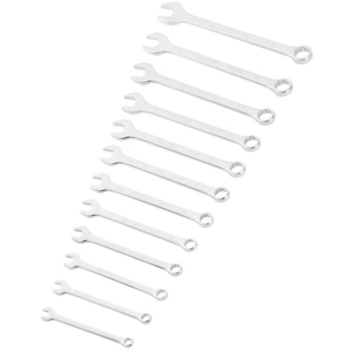 Set chei combinate 12 piese STANLEY FATMAX FMMT82845-0, acces imbunatatit cu inclinare 15 grade, design anti-alunecare pentru contact optim si aplicatii cu cuplu ridicat, include suport depozitare pentru organizare eficienta