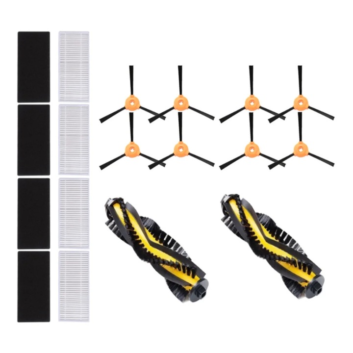 Set consumabile YANYXR BCS2905323, perii laterale 4 buc., perii centrale 2 buc., filtre HEPA 4 buc., compatibil DEEBOT N79/N79S, multicolor