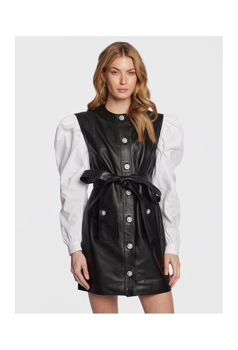 Rochie dama, Custommade, 301561347, Piele naturala, Negru, Negru