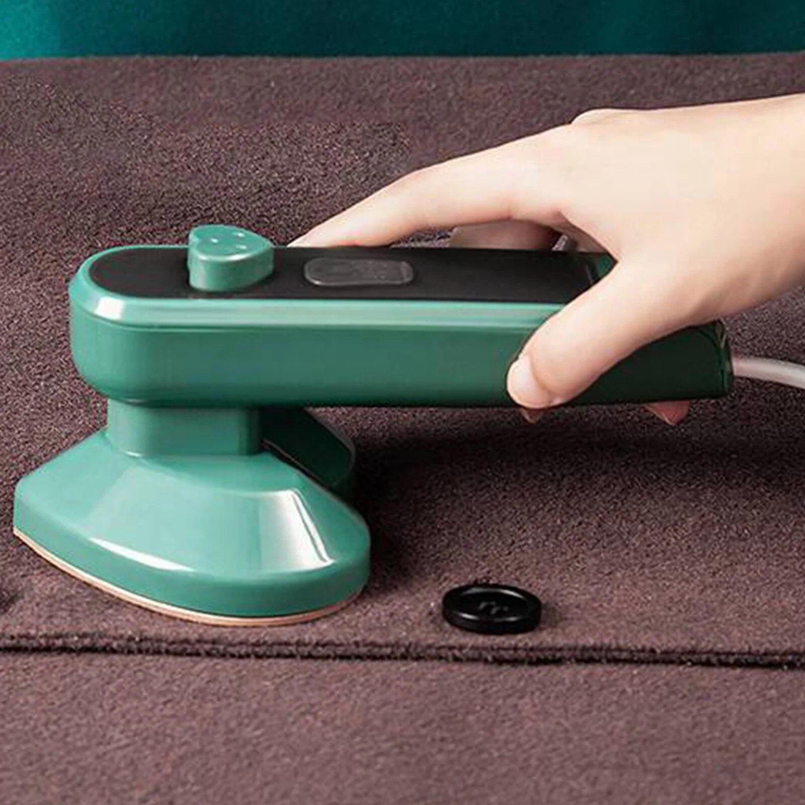 Fier de calcat portabil mini, 2 in 1, capacitate 80ml, multicolor, 10x9x19.5cm