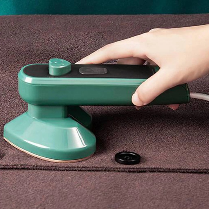 Fier de calcat portabil mini, 2 in 1, capacitate 80ml, multicolor, 10x9x19.5cm