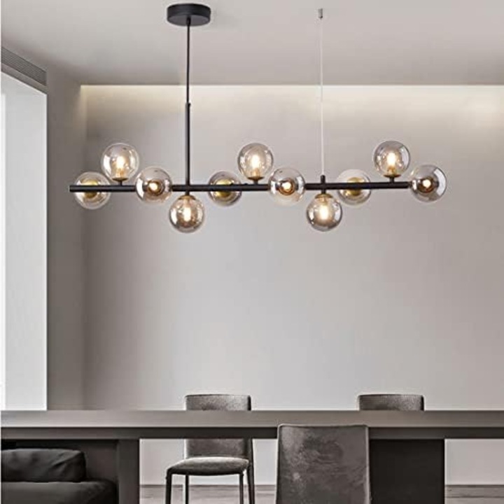 JIJU® Modern Smoke Globe LED полилей G9 x 9