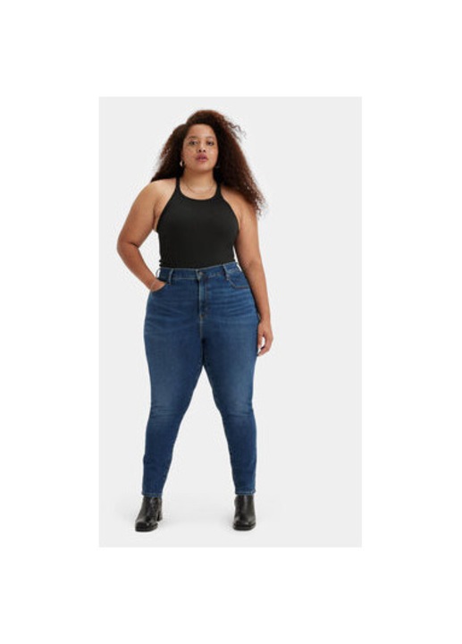 Blugi dama, Levi's, 303866020, Bumbac/Poliester, Albastru, Albastru