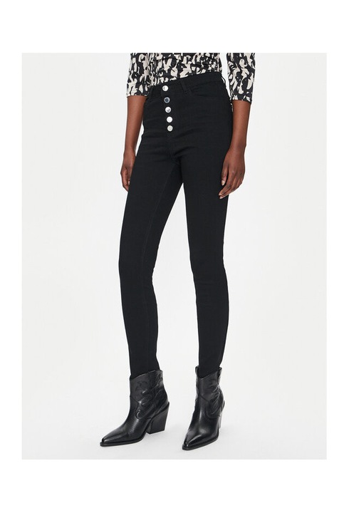 Blugi dama, Morgan, 304479816, Bumbac/Poliester, Negru, Negru