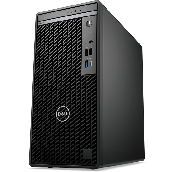Настолен компютър Dell OptiPlex MT 7020, N003O7020MTEMEA.VP.UBU.16GB.250SSD, Intel Core i3-14100 4-ядрен BOX, Intel UHD Graphics 730, 16 GB 4800 MHz DDR5, Черен