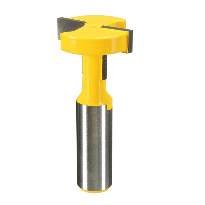 Burghiu pentru caneluri Yakumuz, 1/2 inch, 1-1/16" latime x 5/16" inaltime, 13/16" inaltime taiere, 3/8" diametru ax