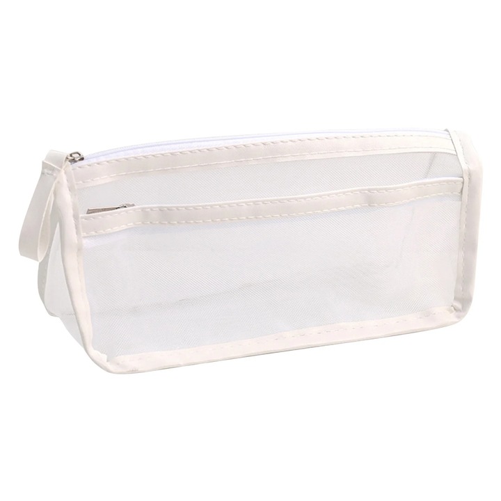 Penar YANYXR plasa, fermoar, 22.5x8.5x10cm, negru