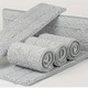 Set 3 Rezerva mop din microfibra, 33x11 cm, gri