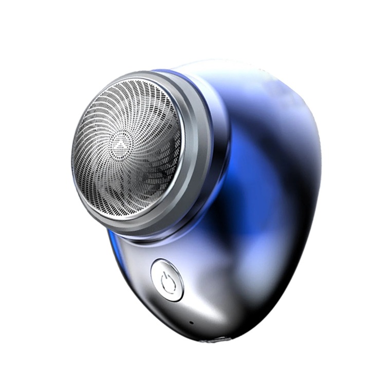 YANYXR mini hordozható elektromos borotva, kék, 6x5x3.4cm, USB újratölthető