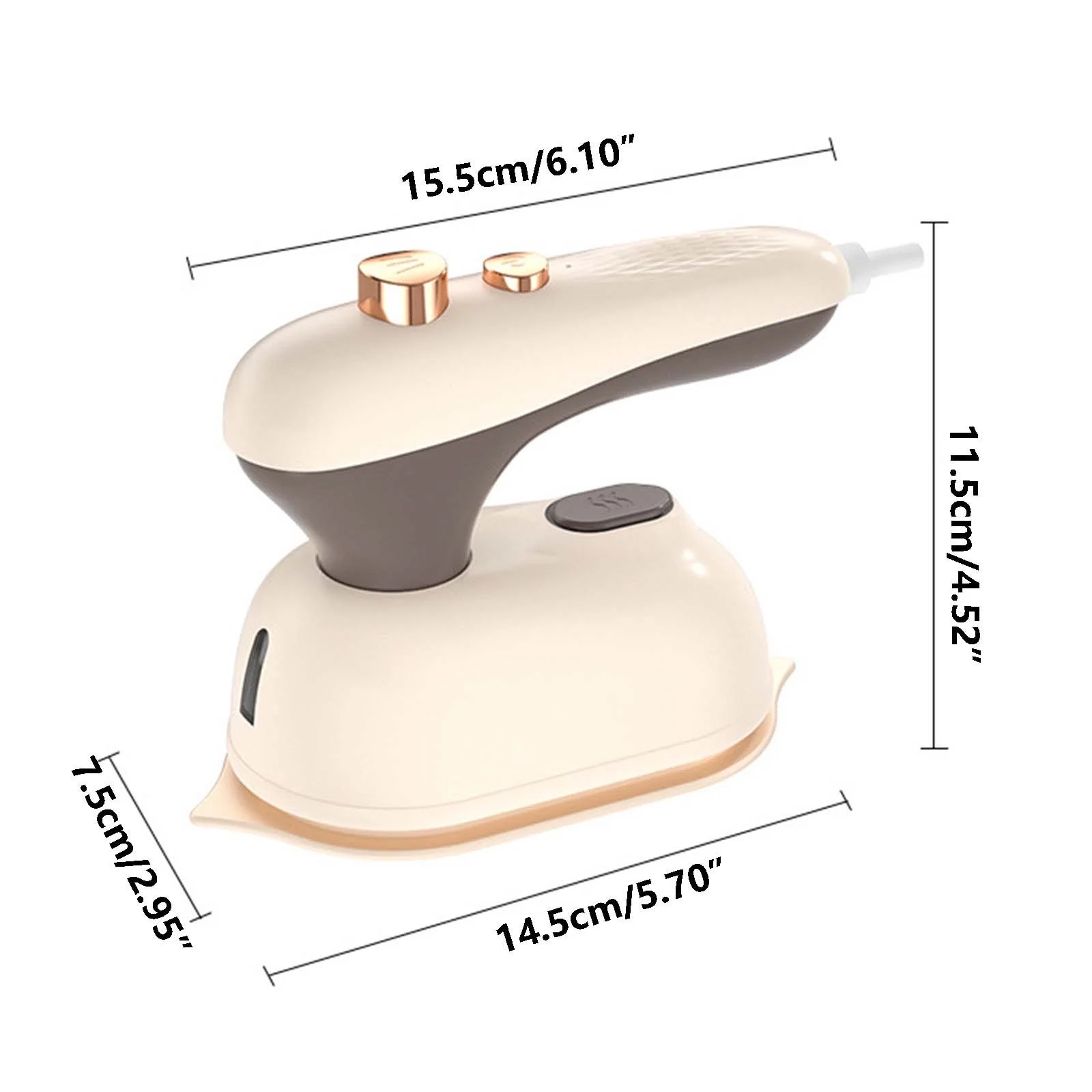 Fier de calcat portabil cu aburi, mini fier de calcat, 2 in 1, multicolor
