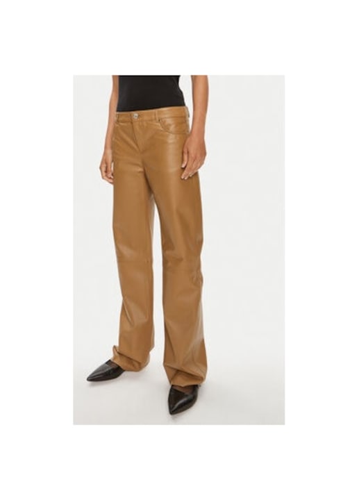 Дамски панталон, 2Ndday, 304005251, Естествена кожа,, Кафяв