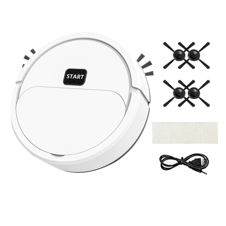 YANYXR K16 robotporszívó, 2 az 1-ben, fehér, 40 perc, Wi-Fi