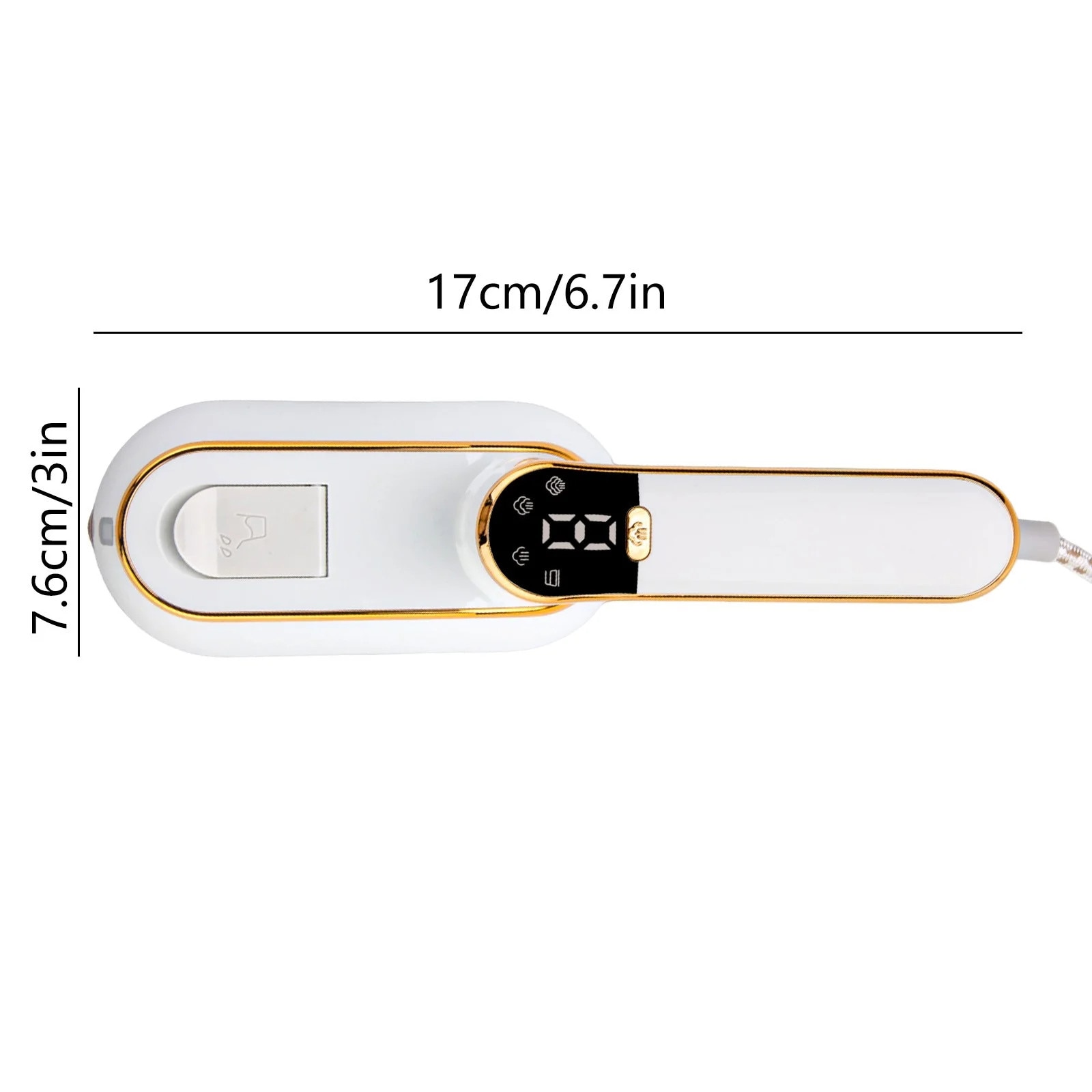 Fier de calcat cu abur portabil, 1300W, capacitate rezervor 110ml, , dimensiuni 15.5x10.5x7.8cm