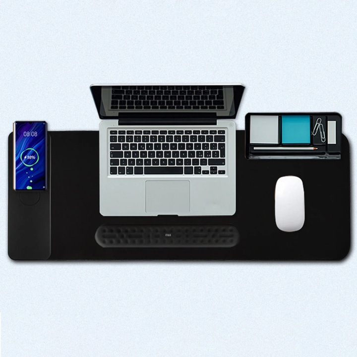 Mousepad YANYXR gaming eSports mare 15W incarcare wireless negru