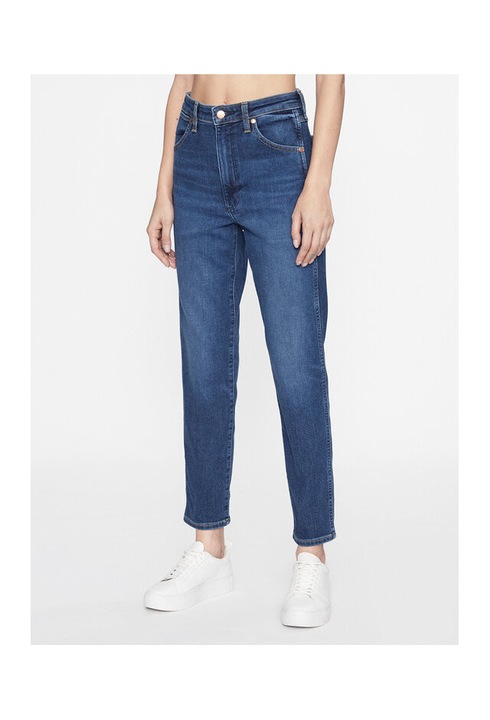 Blugi dama, Wrangler, 303302122, Bumbac/Poliester, Albastru, Albastru, W24-L32