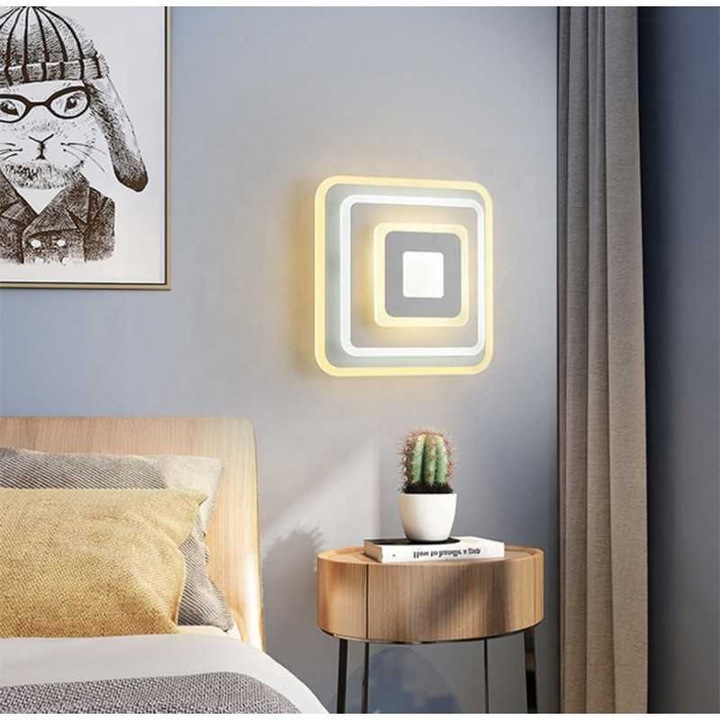 JIJU® LED полилей, 100W, с WiFi дистанционно управление 32cm 2.4G светлина/студено/топло/неутрално регулируем интензитет