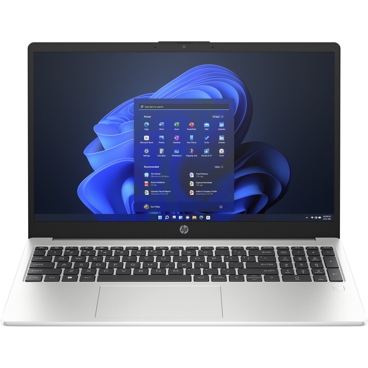 Лаптоп HP 250 G10 с Intel Core i3-1315U (0.9/4.5GHz, 10M), 16 GB, 512GB M.2 NVMe SSD, Intel UHD Graphics, Windows 11 Pro ESD, Сребрист
