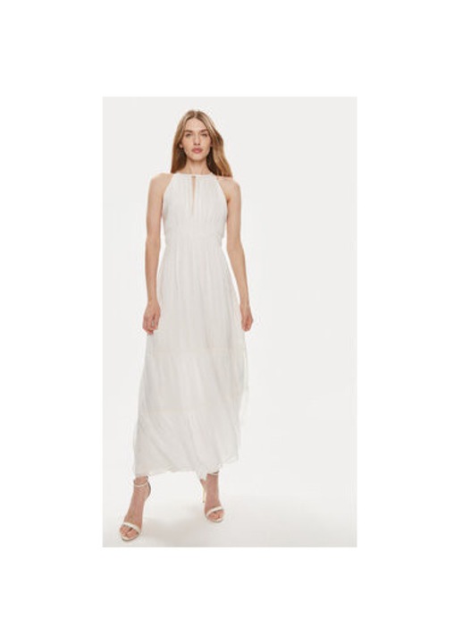 Női ruha, Dixie, 304193798, Viszkóz/Selyem, Fehér, Fehér, S