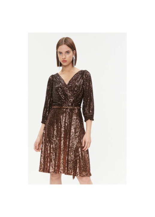 Női ruha, Dkny, 303207618, Poliészter, Barna, Barna