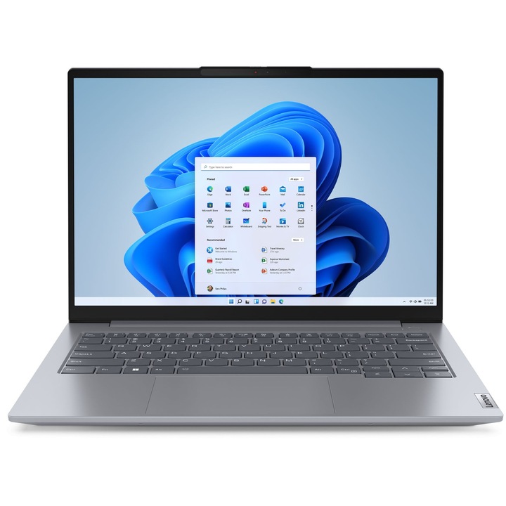 Лаптоп Lenovo ThinkBook 14 G7 ARP с AMD Ryzen 7 7735HS (3.2/4.7GHz, 16M), 64 GB, 2 TB M.2 NVMe SSD, AMD Radeon 680M, Windows 11 Pro, Сив
