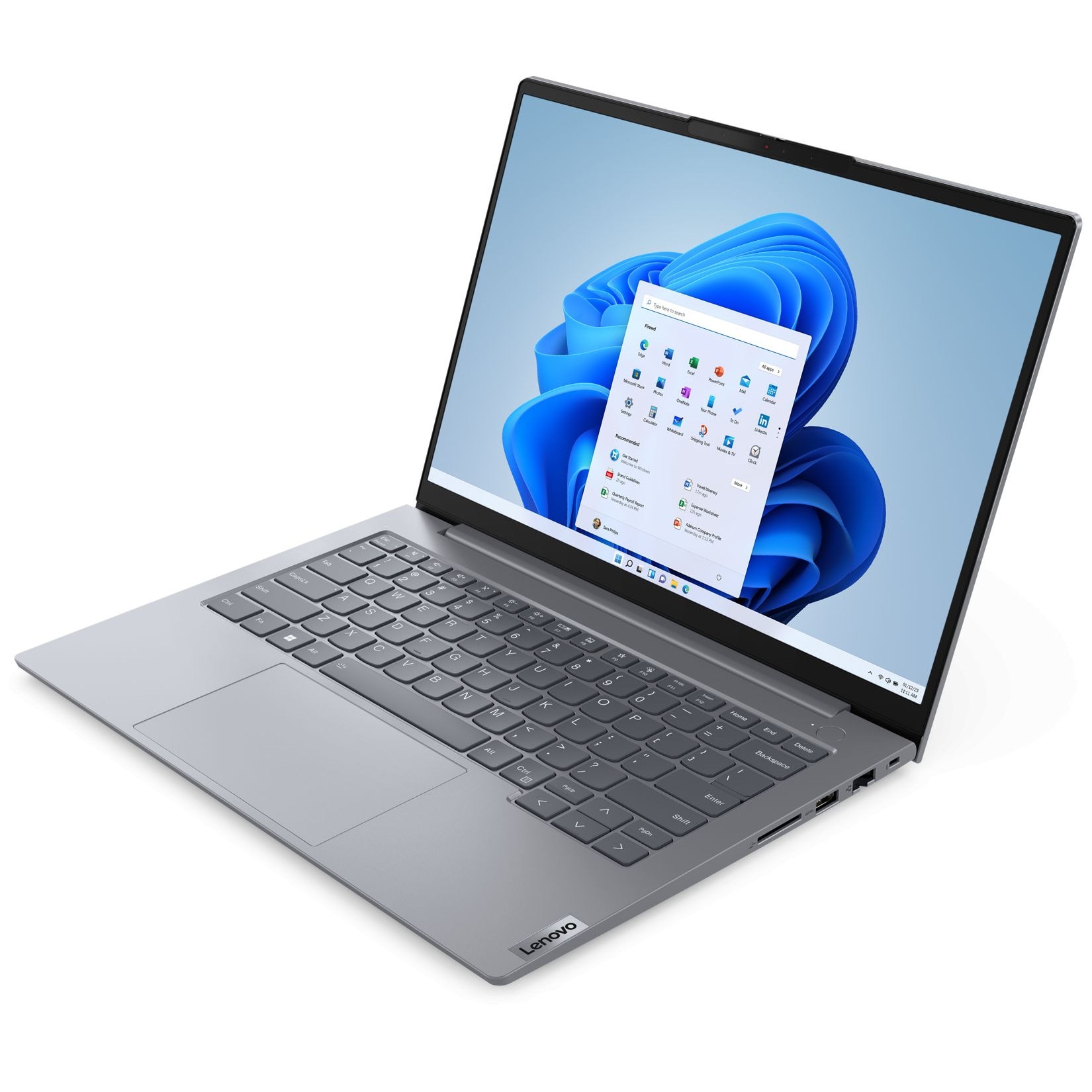 Laptop Lenovo ThinkBook 14 G8 IRL, 14" WUXGA 1920x1200 IPS 300nits, Intel Core 5 210H 8-core, 40 GB DDR5, 512 GB SSD m2 PCIe, 1TB SSD m2 PCIe, Intel Graphics, Windows 11 Pro, Aluminium Case 1.36 kg Arctic Grey