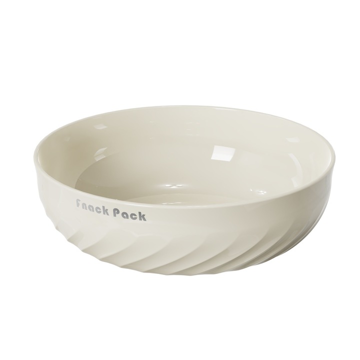 Bol cu un Singur Strat, By Fitilomania, pentru Fructe, Legume, Snacks, 22.4x9 cm, Crem