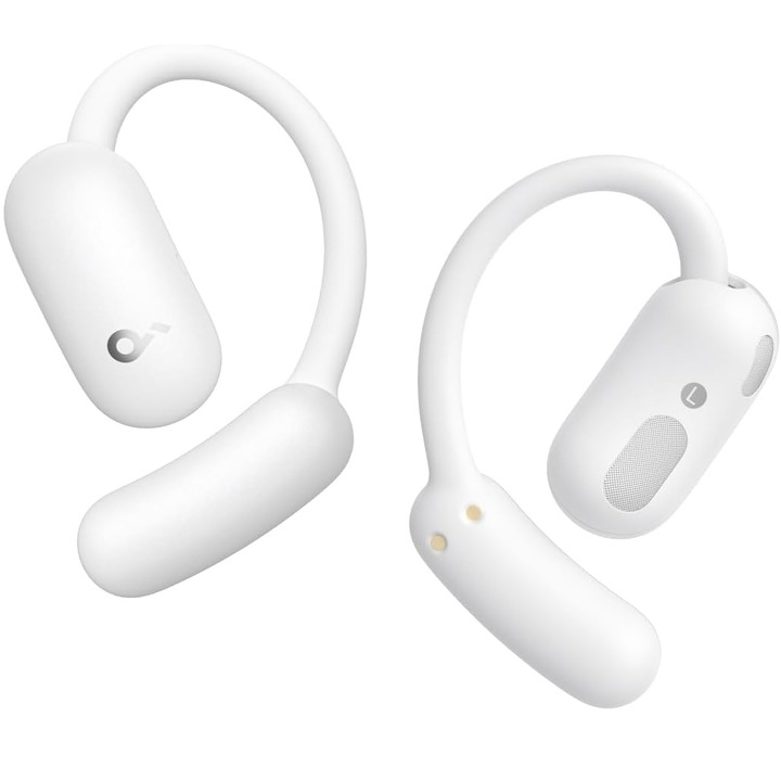 Слушалки Open-Ear Anker SoundCore AeroFit 2, True Wireless, Bluetooth 5.4, Hi-Res Audio, IP55, Автономия 42 часа, Бял