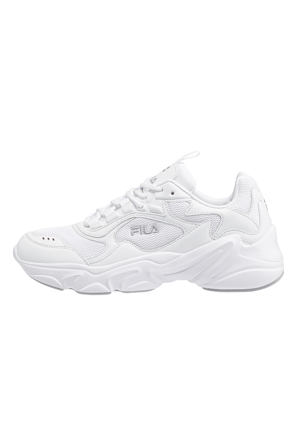Fila, Pantofi sport cu insertii din plasa Collene, Alb murdar, 39 EU