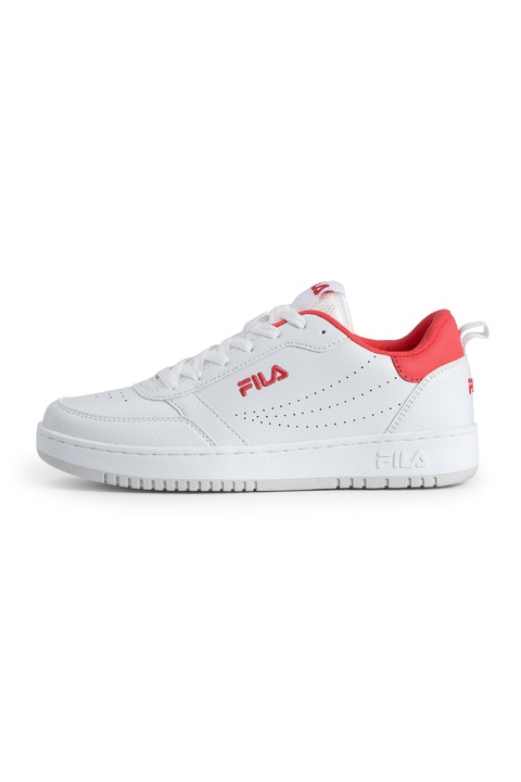 Fila, Pantofi sport de piele ecologica Rega, Rosu/Alb