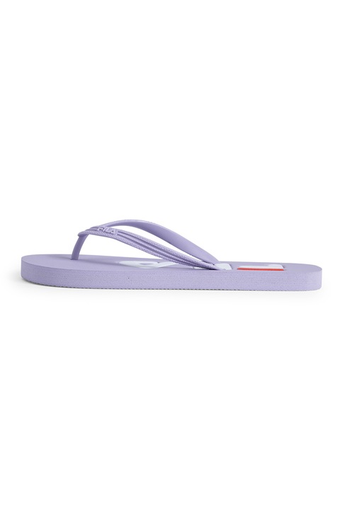 Fila, Papuci flip-flop cu logo stantat Troy, Lila, 39