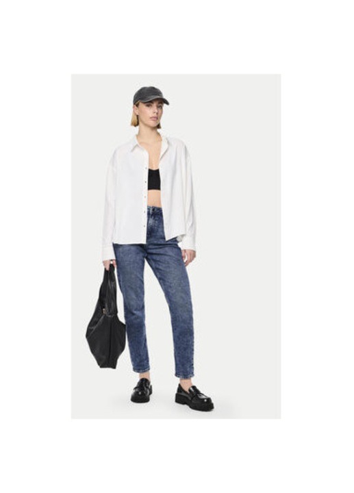 Дамски дънки, Pieces, 304518010, Памук/Памук, Син, Син