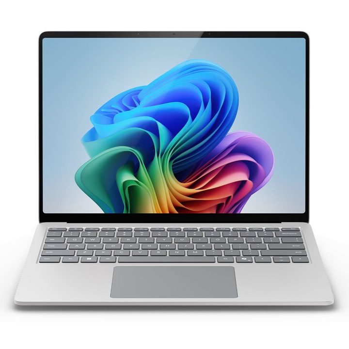 Лаптоп Microsoft Surface Laptop 7 с Qualcomm Snapdragon X Plus X1P-64-100 (3.4GHz, 42M), 16 GB, 256GB M.2 NVMe SSD, Qualcomm Snapdragon X Adreno X1-85, Windows 11 Home, Сребрист