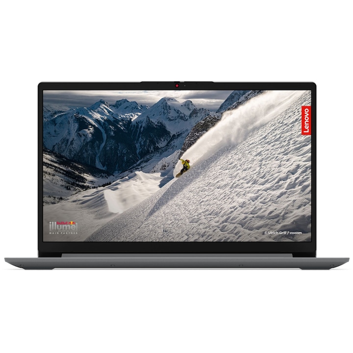 Лаптоп Lenovo IdeaPad 1 15AMN7 с AMD Ryzen 3 7320U (2.4/4.1GHz, 4M), 16 GB, 512GB M.2 NVMe SSD, AMD Radeon 610M, Free DOS, Сив