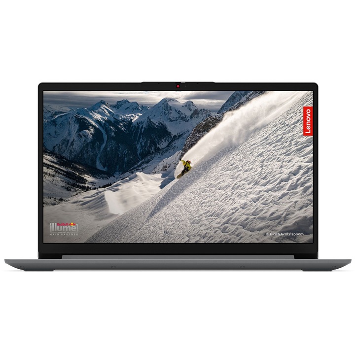 Лаптоп Lenovo IdeaPad 1 15AMN7 с AMD Ryzen 3 7320U (2.4/4.1GHz, 4M), 16 GB, 512GB M.2 NVMe SSD, AMD Radeon 610M, Free DOS, Сив
