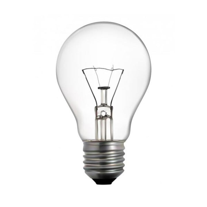 Bec clasic BELLIGHT A55 E27 75W transparent, Clasa G