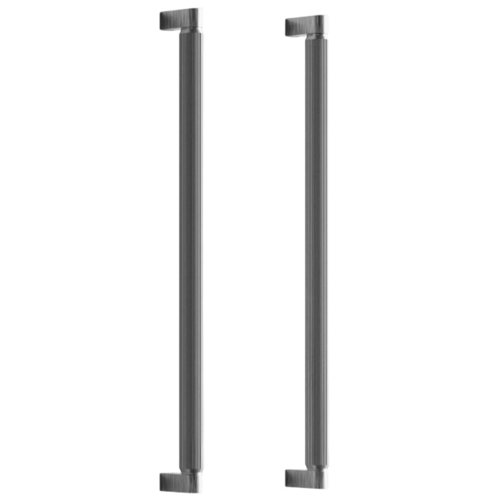 Set manere spatiale double Brooklyn Big, finisaj negru titan, L:466 mm