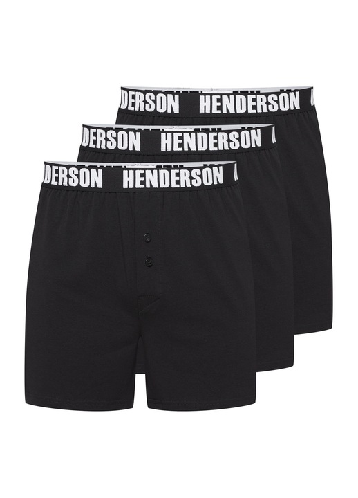 Boxeri (crac mai lung) Onside Henderson set de 3 perechi negru, Negru