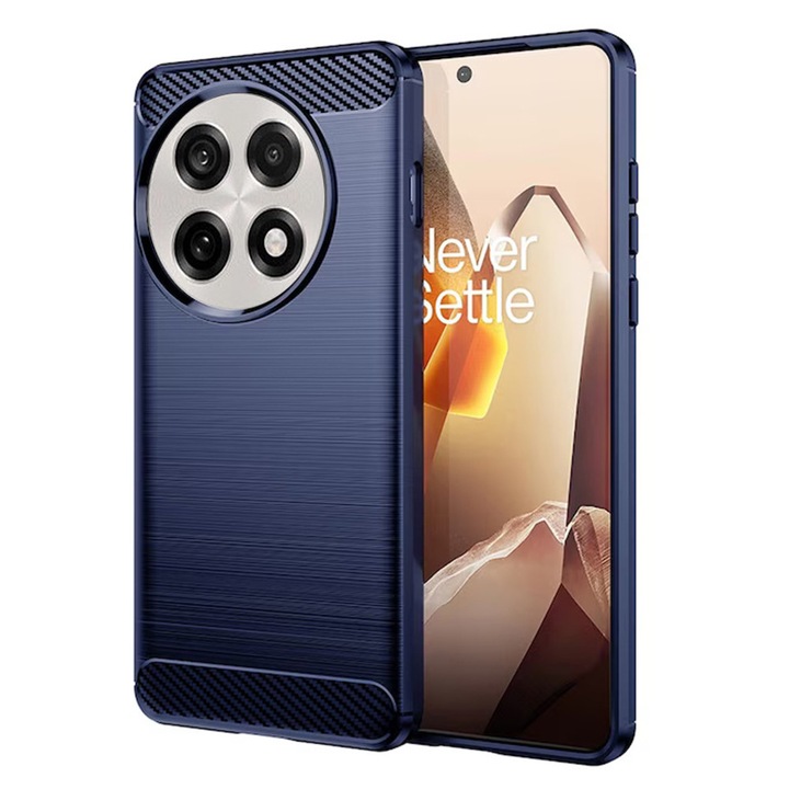 Husa pentru OnePlus 13R - Techsuit Carbon Silicone - Blue