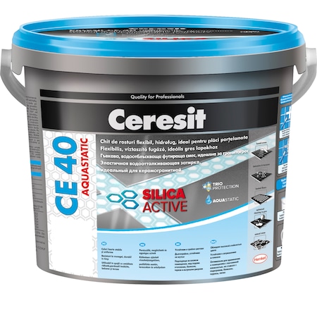 Chit de rosturi Ceresit, flexibil impermeabil pentru grosimi intre 2-8 mm, CE40, galeata 5 kg, Caramel